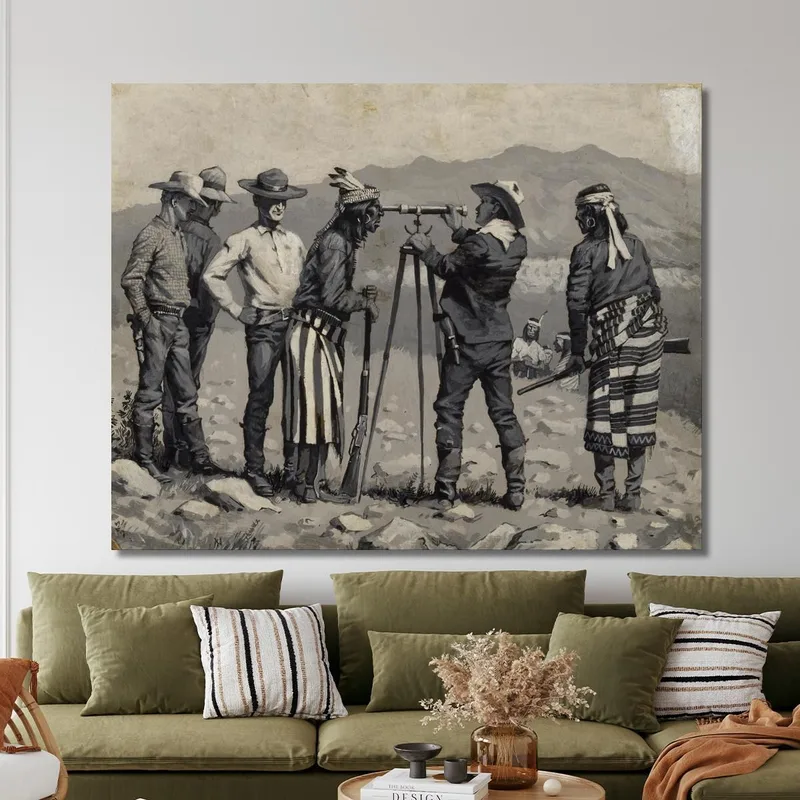 Regarder À Travers Le Télescope Frederic Remington