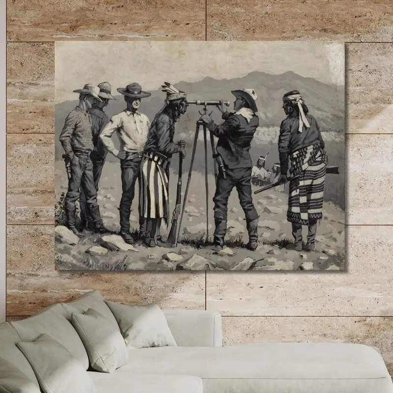 Regarder À Travers Le Télescope Frederic Remington