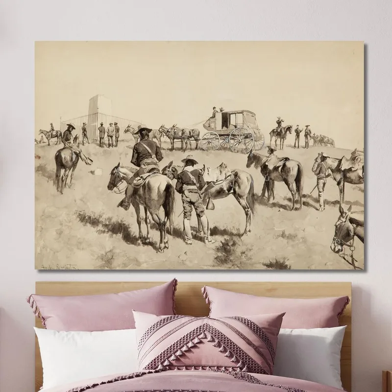 Sur Le Bighorn Frederic Remington