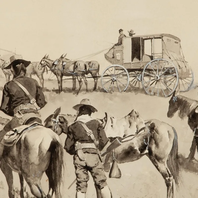 Sur Le Bighorn Frederic Remington
