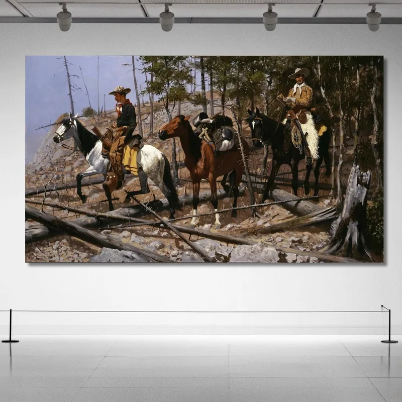 Prospección De Pastizales Para Ganado Frederic Remington