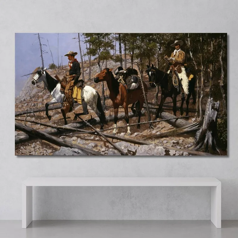 Prospección De Pastizales Para Ganado Frederic Remington