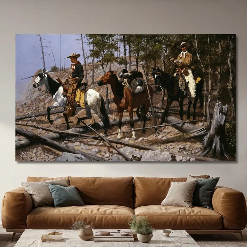 Prospección De Pastizales Para Ganado Frederic Remington