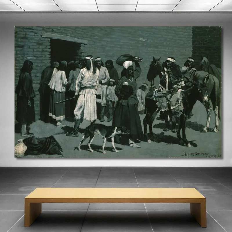 Pueblo Indio Pueblo Frederic Remington