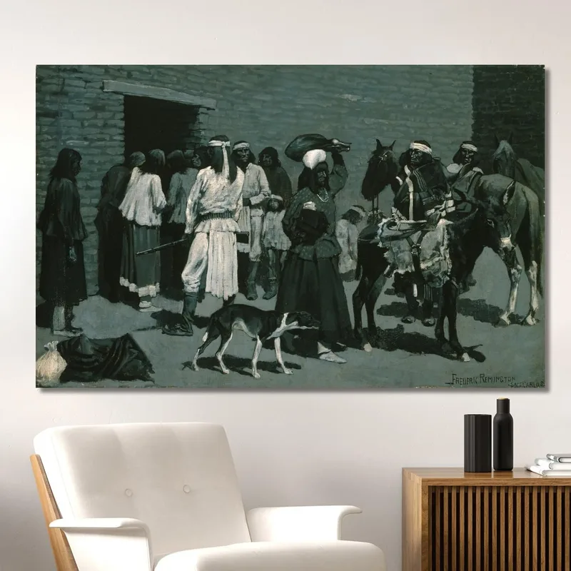 Pueblo Indio Pueblo Frederic Remington