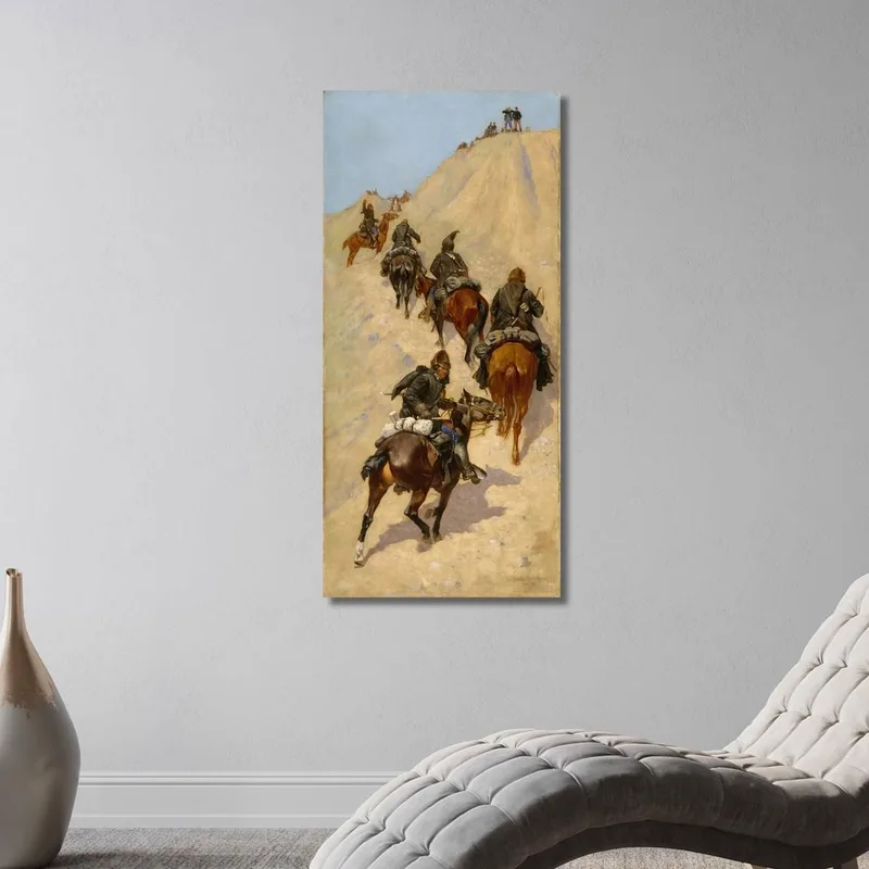 Scouts Escaladant Une Montagne Frederic Remington