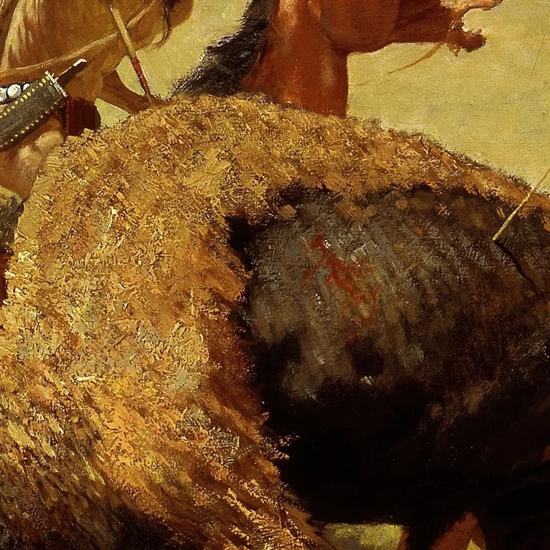 La Caza Del Búfalo Frederic Remington