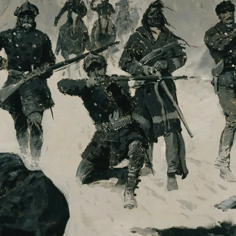 La Derrota De Caballo Loco Frederic Remington