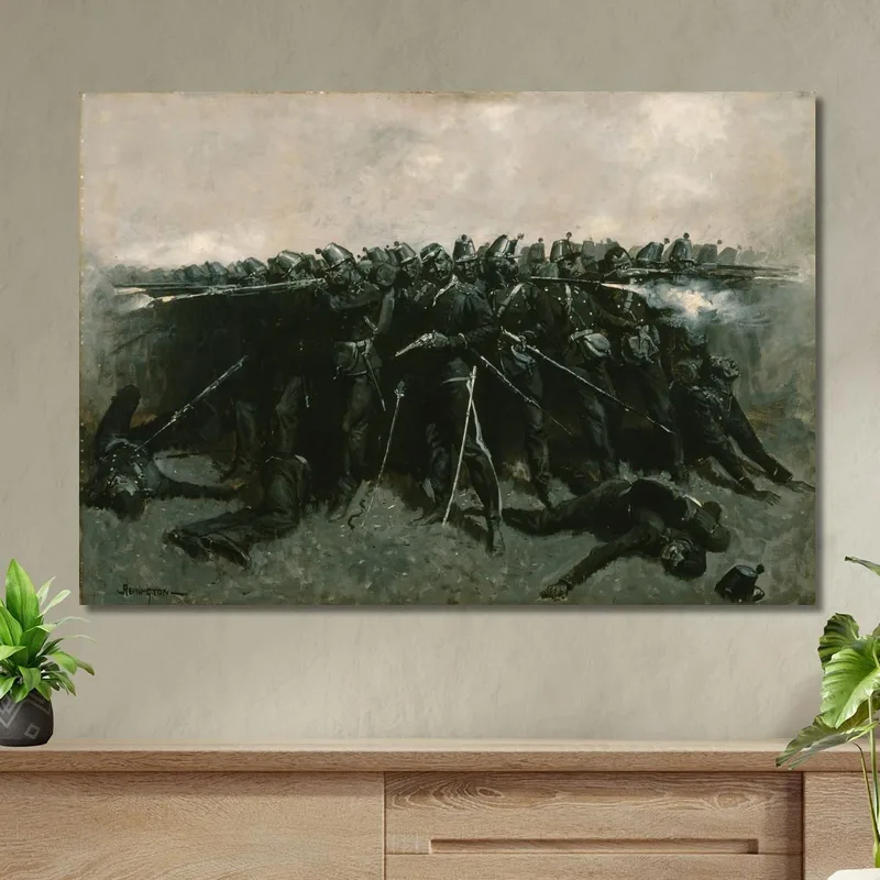 La Place De L'Infanterie Frederic Remington