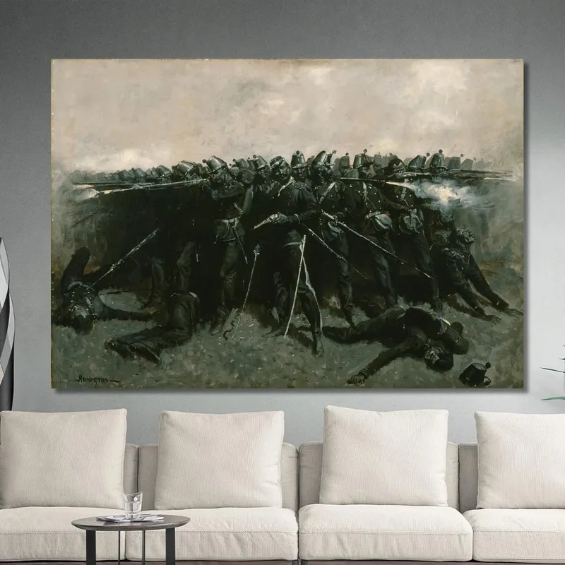 La Place De L'Infanterie Frederic Remington