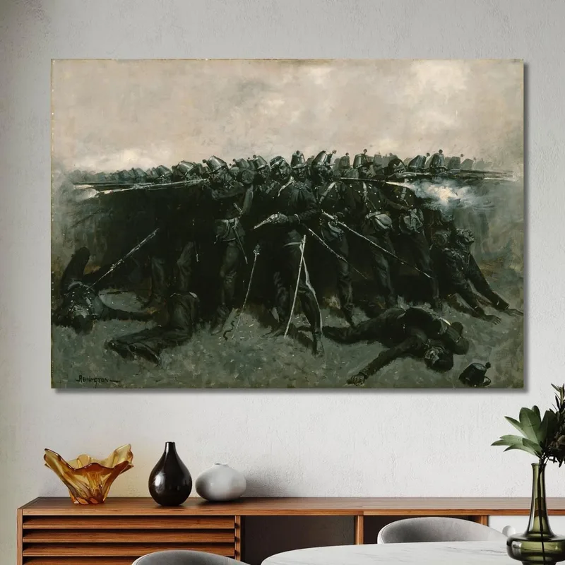 La Place De L'Infanterie Frederic Remington