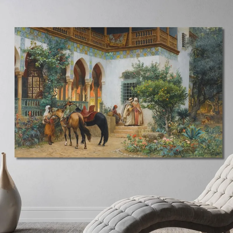 Un Cortile Nordafricano Frederick Arthur Bridgman