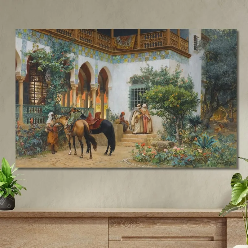 Un Cortile Nordafricano Frederick Arthur Bridgman