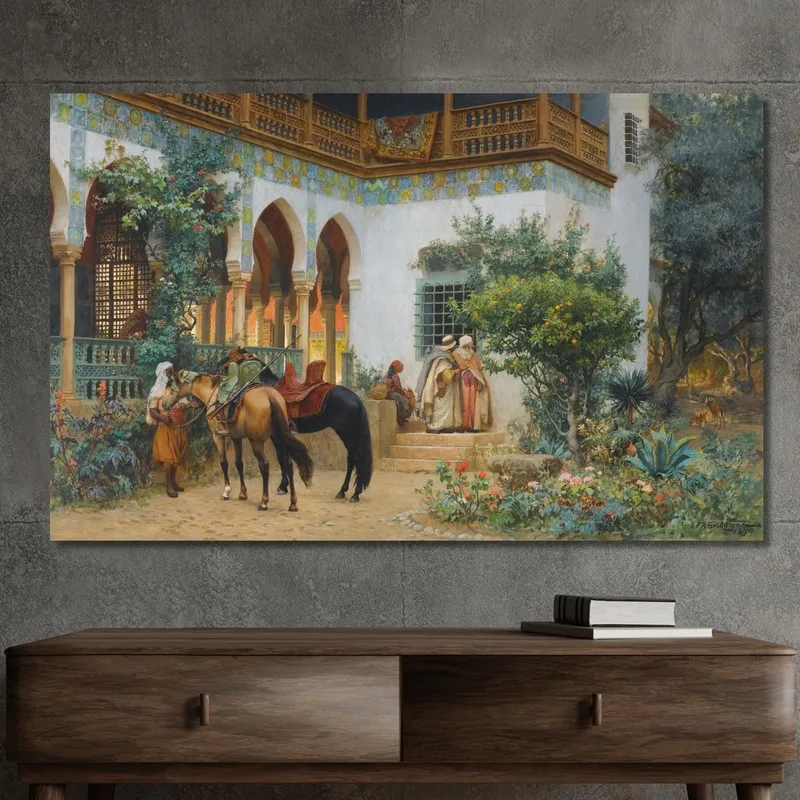 Un Cortile Nordafricano Frederick Arthur Bridgman