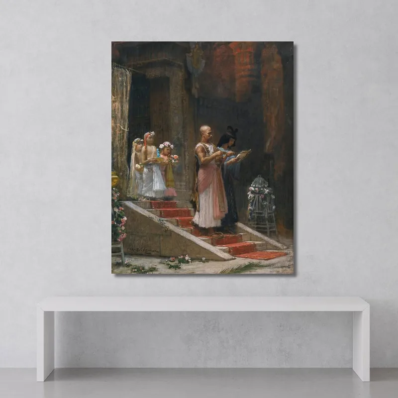 Une Procession Égyptienne Frederick Arthur Bridgman