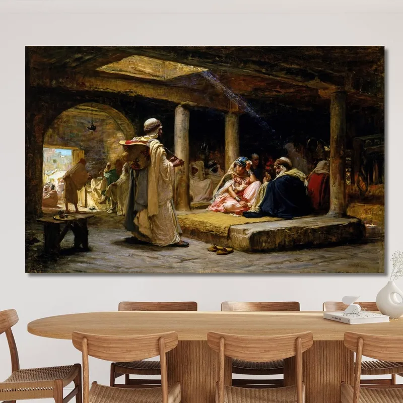 Caffè A Biskra Algeria Frederick Arthur Bridgman