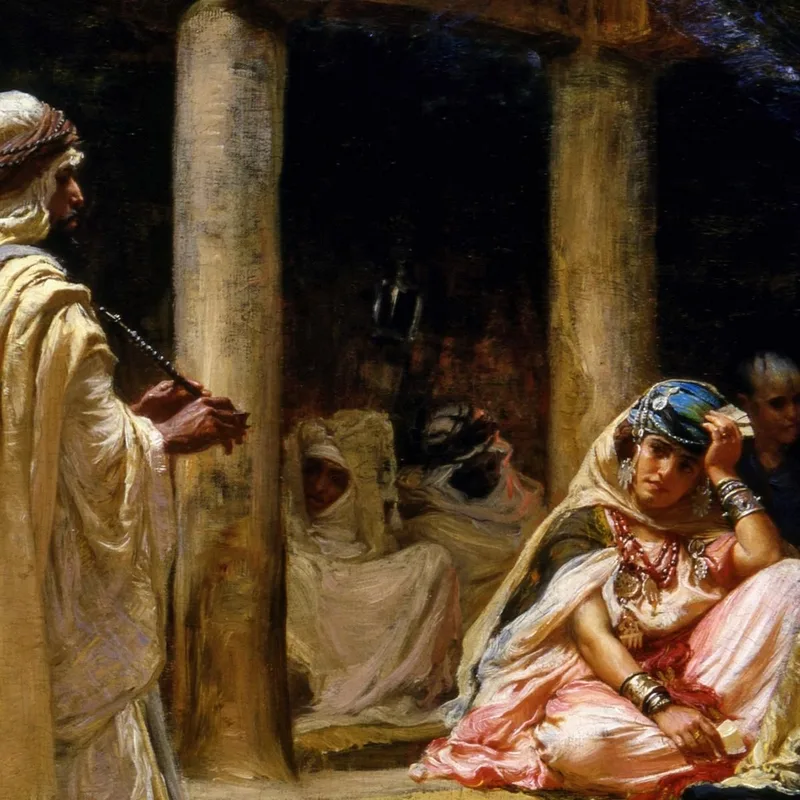 Caffè A Biskra Algeria Frederick Arthur Bridgman