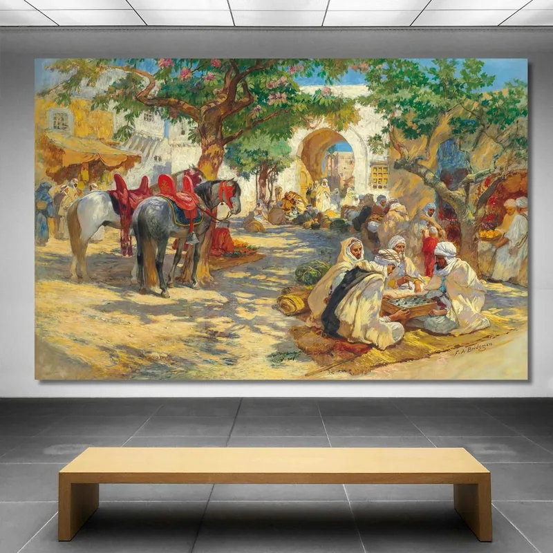 Schachspieler Biskra Frederick Arthur Bridgman