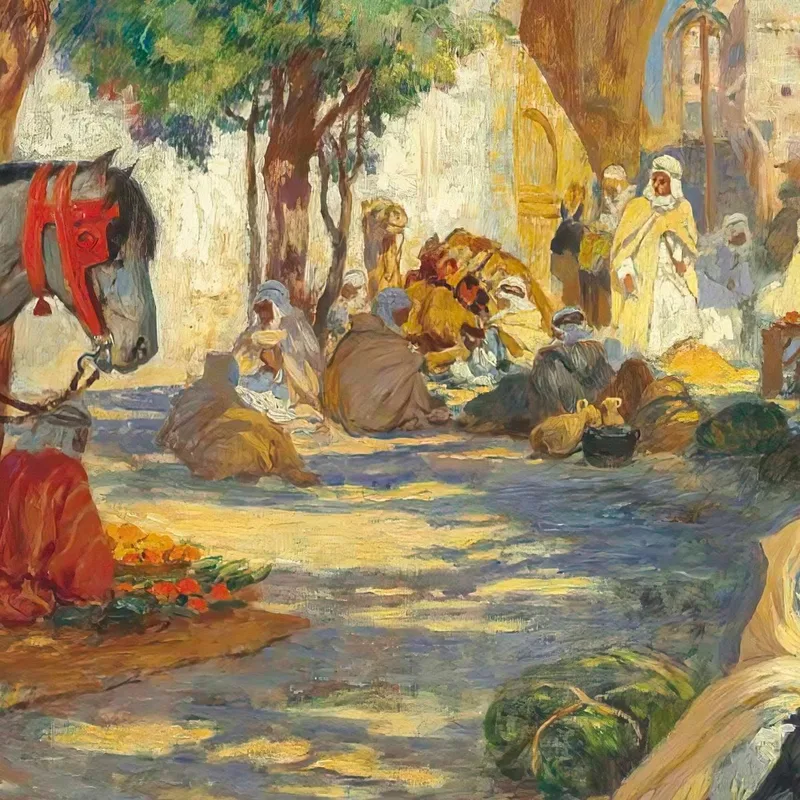 Schachspieler Biskra Frederick Arthur Bridgman