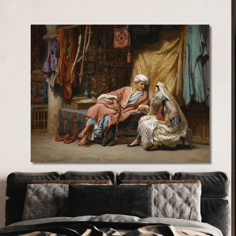 Im Souk Tunis Frederick Arthur Bridgman