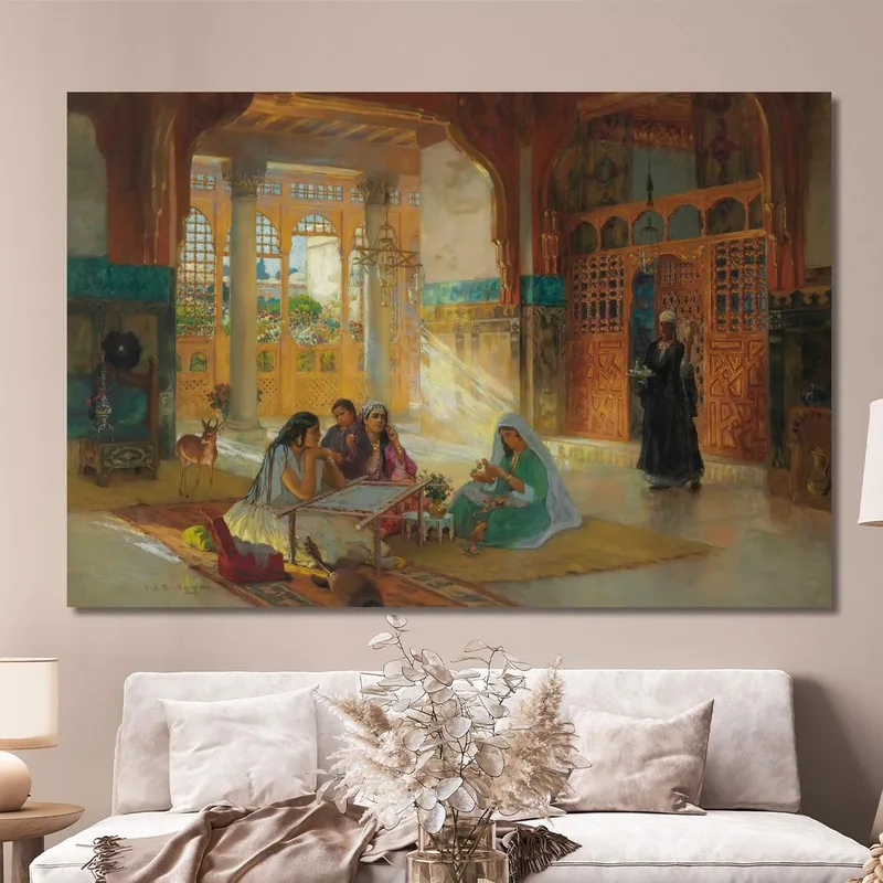 Interno Di Un Palazzo Arabo Frederick Arthur Bridgman