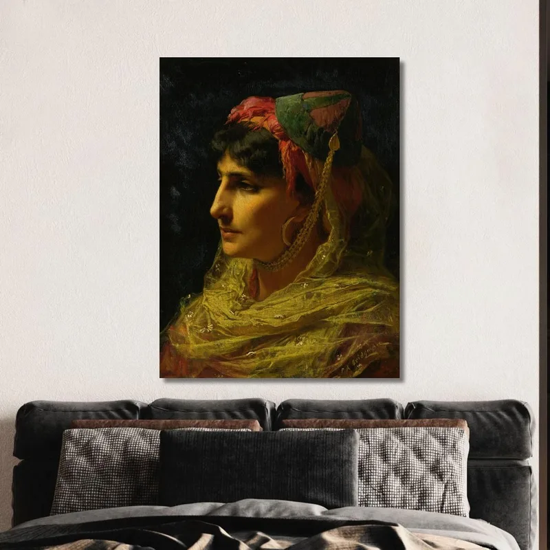 Porträt Einer Frau Frederick Arthur Bridgman