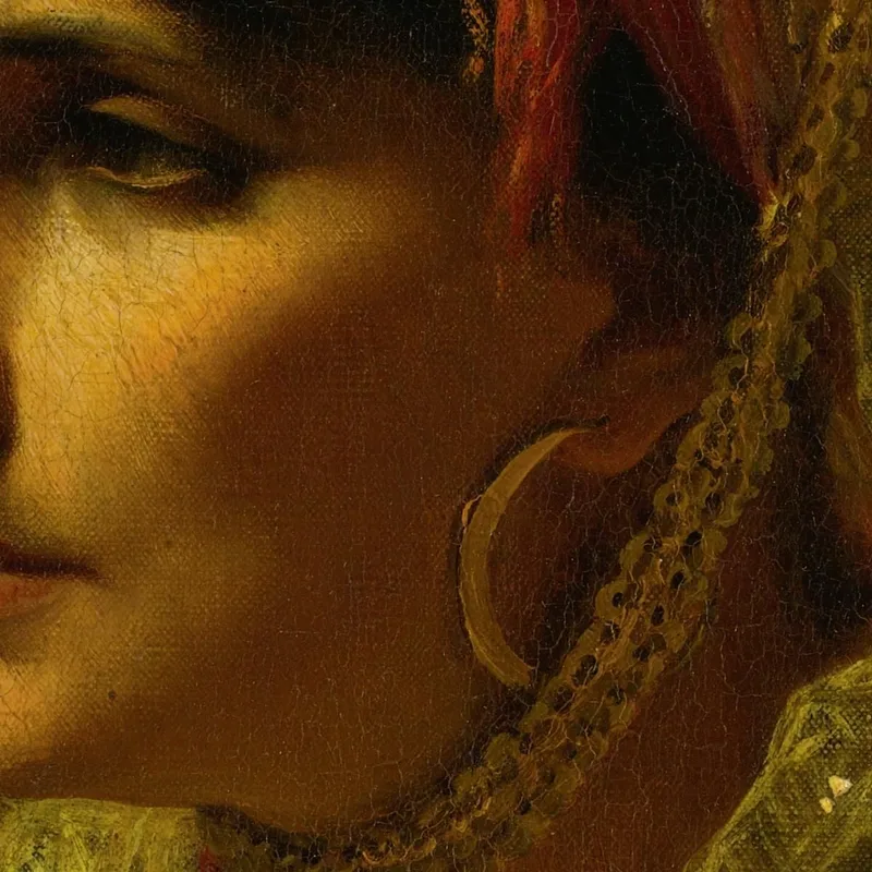 Porträt Einer Frau Frederick Arthur Bridgman