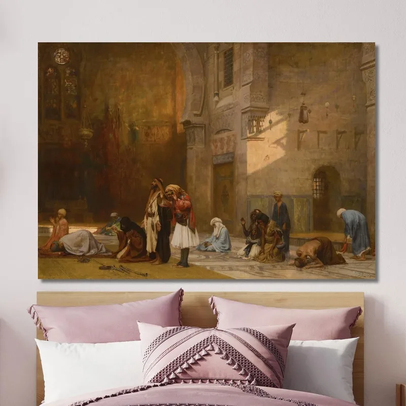 Gebet In Der Moschee Kairo Frederick Arthur Bridgman