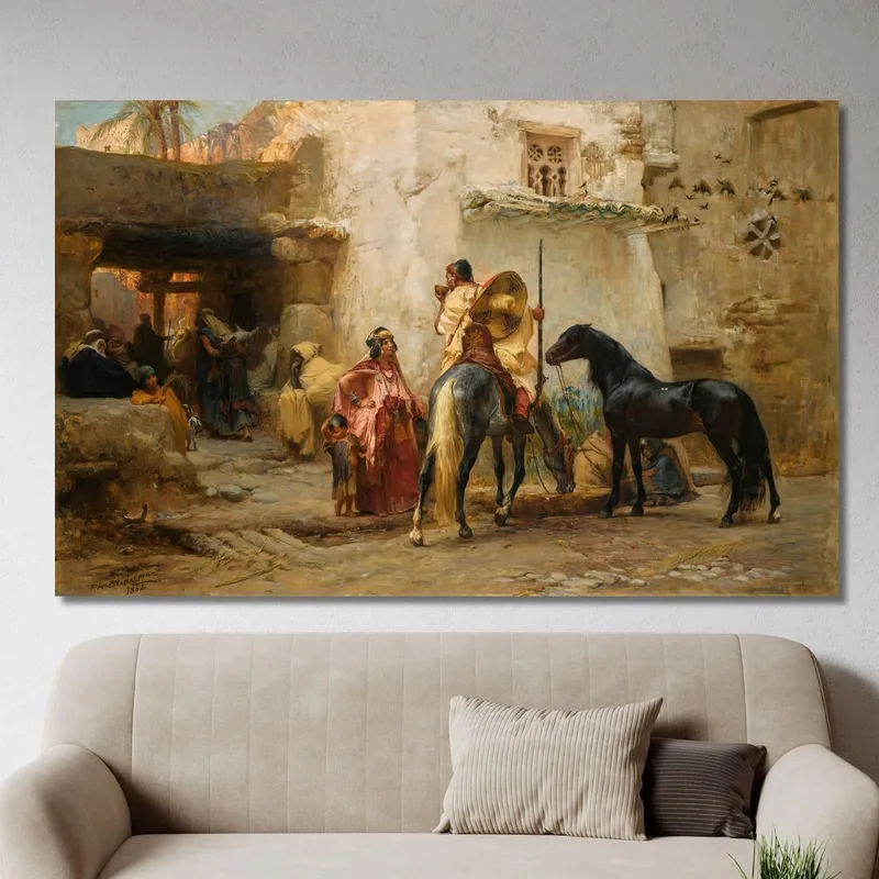 Strada In Algeria Frederick Arthur Bridgman