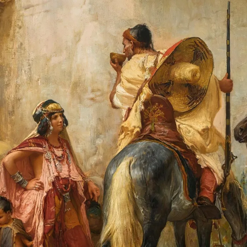 Strada In Algeria Frederick Arthur Bridgman