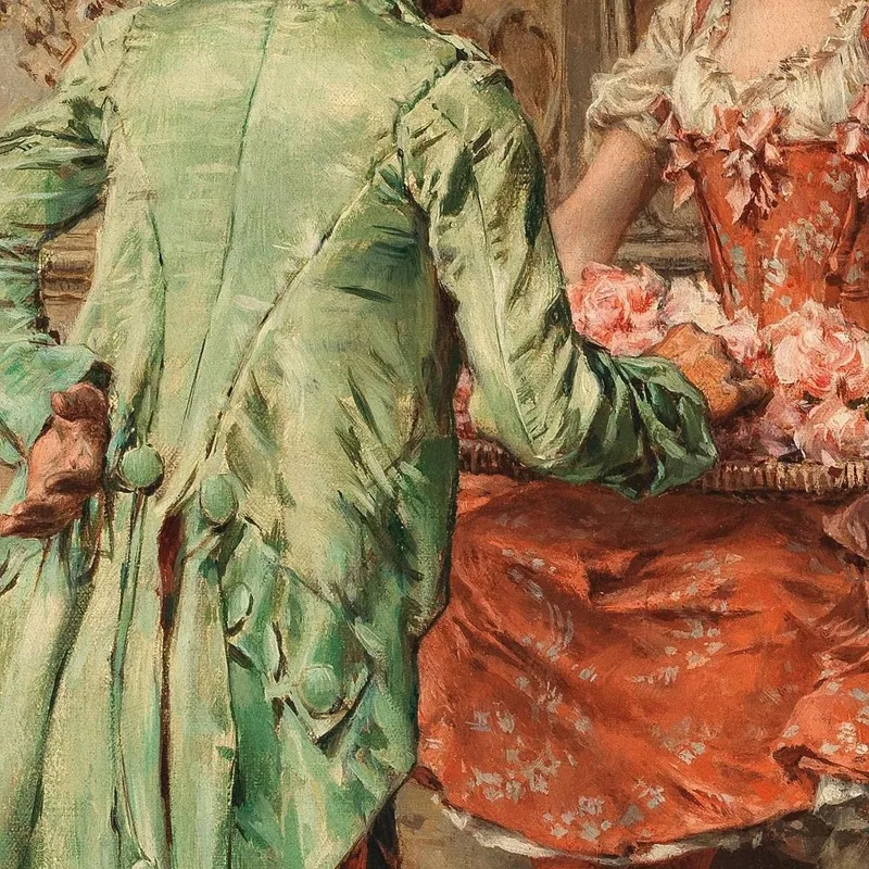 Il Cavaliere E La Damigella Frederik Hendrik Kaemmerer