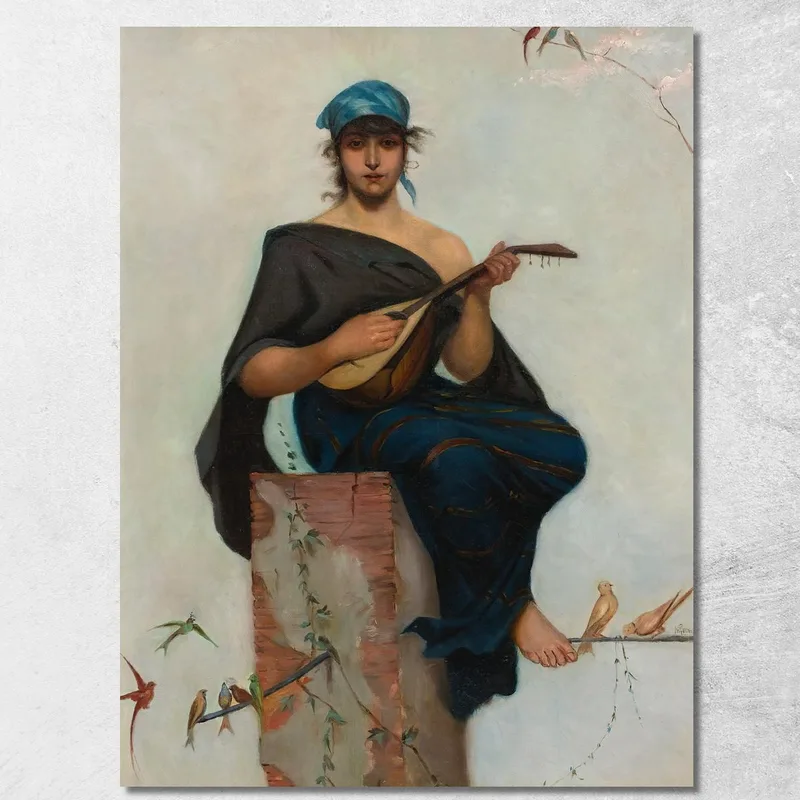 Il Suonatore Di Liuto Frederik Hendrik Kaemmerer quadro stampa su tela