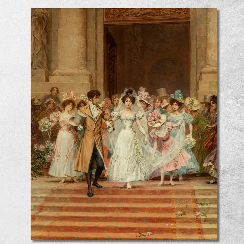 La Chiesa Nuziale Di San Rocco Parigi Frederik Hendrik Kaemmerer quadro stampa su tela
