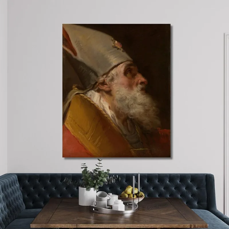 Tête D'Un Évêque Gaetano Gandolfi