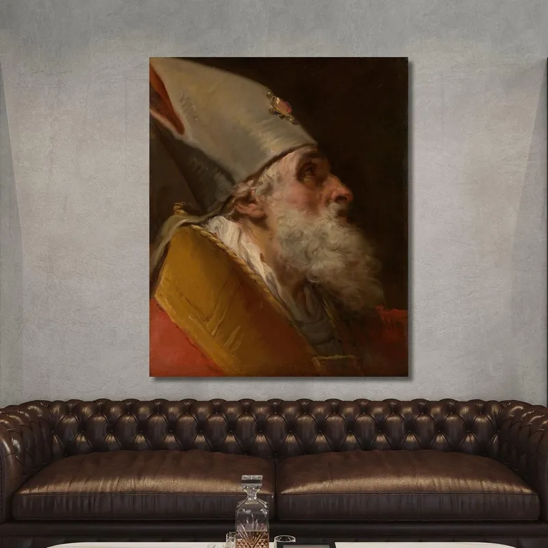 Tête D'Un Évêque Gaetano Gandolfi