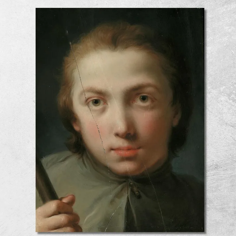 Testa Di Un Ragazzo Gaetano Gandolfi quadro stampa su tela