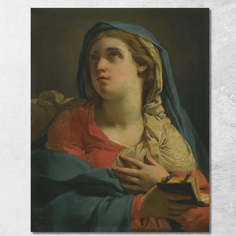 Madonna Annunciata Gaetano Gandolfi quadro stampa su tela