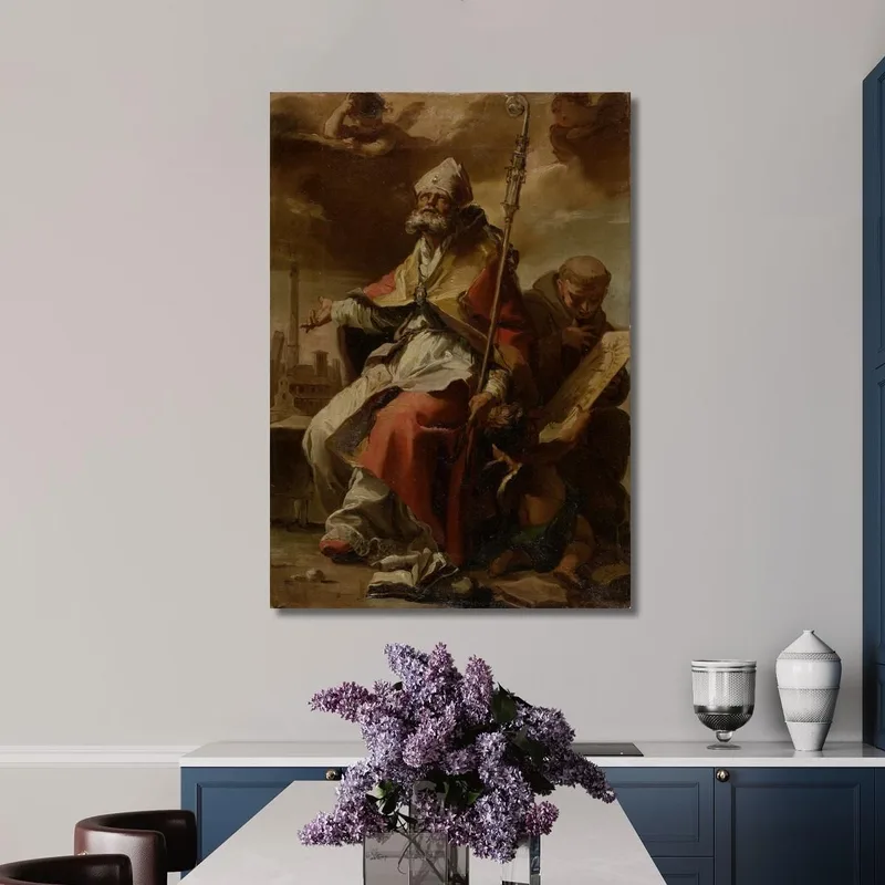 Santi Petronio Di Bologna E Bernardino Da Siena Gaetano Gandolfi