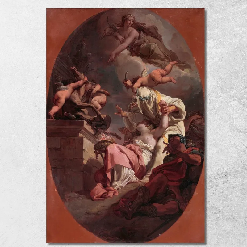 Il Sacrificio Di Ifigenia Gaetano Gandolfi quadro stampa su tela