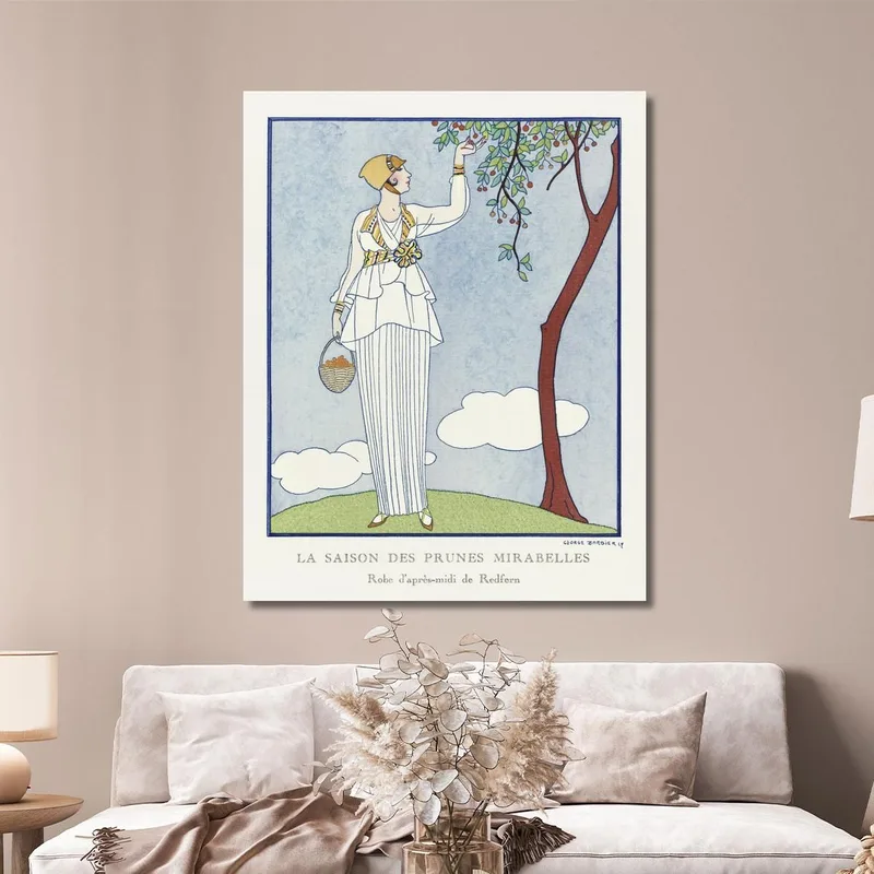 La Saison Des Prunes Mirabelles Robe D Apres-Midi De Redfern George Barbier