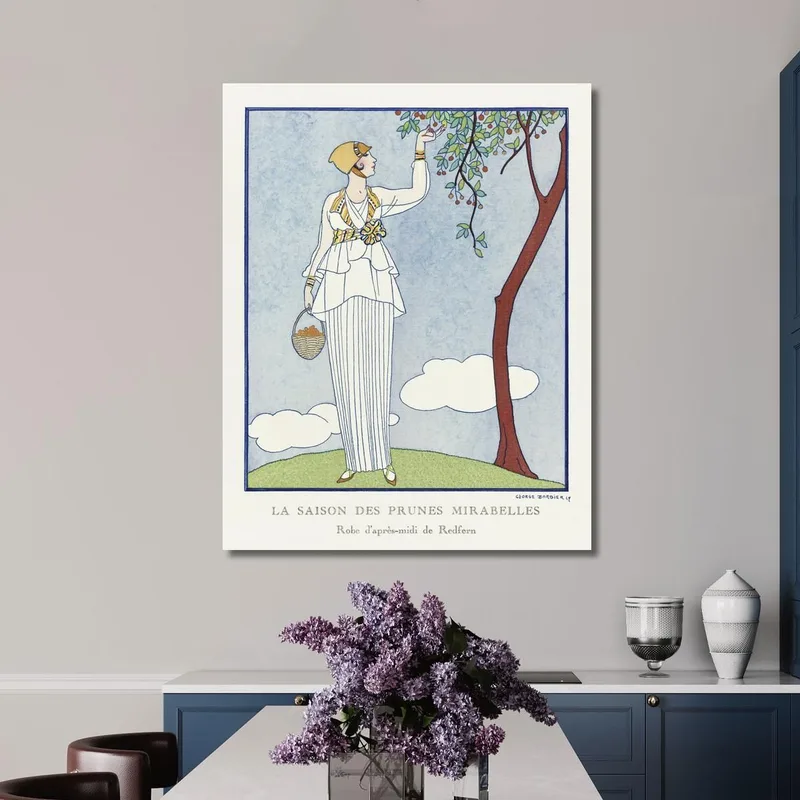 La Saison Des Prunes Mirabelles Robe D Apres-Midi De Redfern George Barbier
