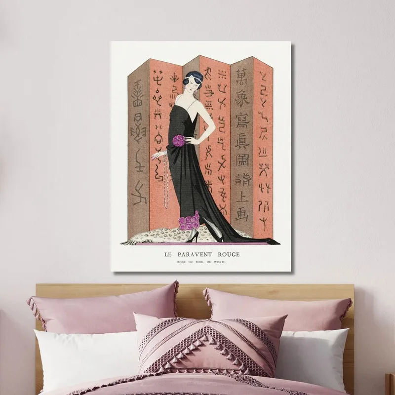 Lo Schermo Rosso Abito Da Sera Di Worth Dalla Gazette Du Bon Ton George Barbier