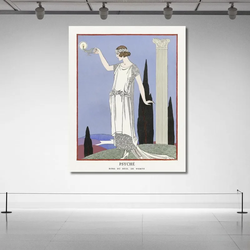 Abito Da Sera Psiche Di Worth Dalla Gazette Du Bon Ton N. 9 Pl. 68 George Barbier