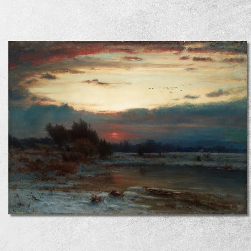 Un Cielo Invernal George Inness cuadro en lienzo