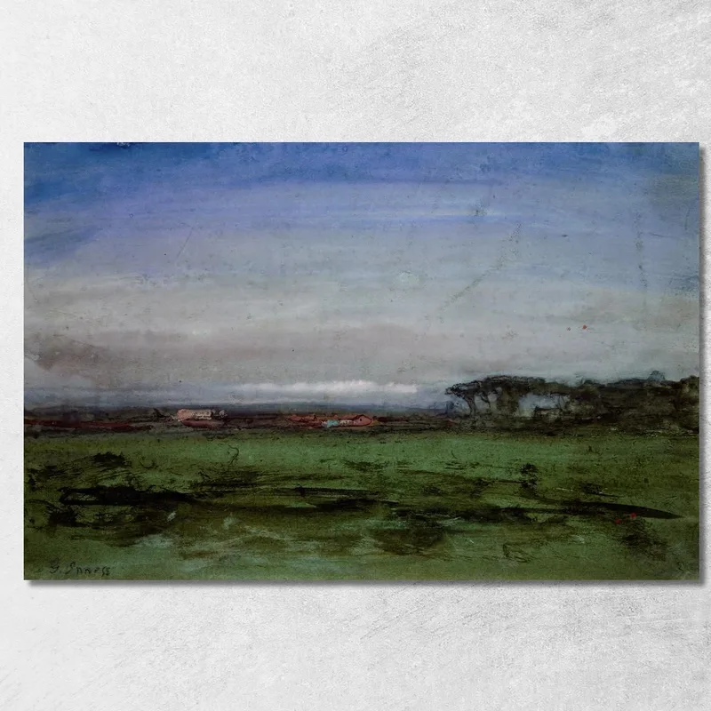 A Través De La Campaña George Inness cuadro en lienzo