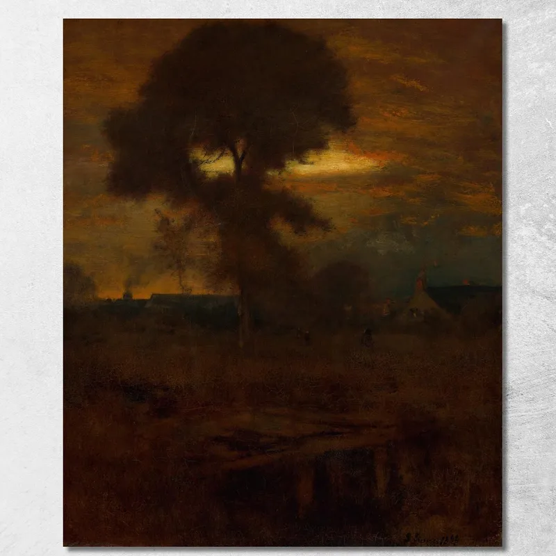 Resplandor Crepuscular George Inness cuadro en lienzo