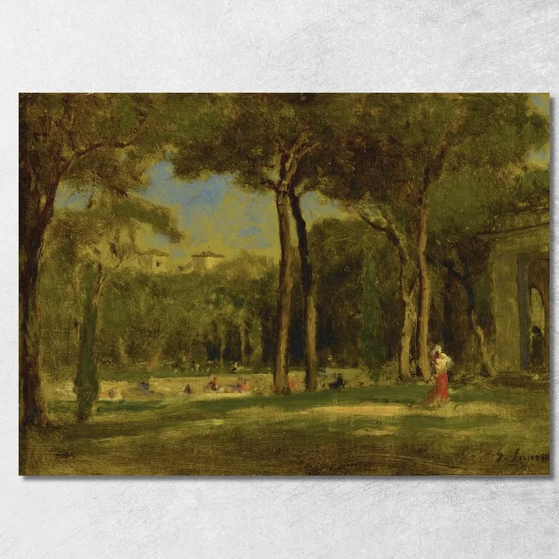 Villa Barberini George Inness cuadro en lienzo