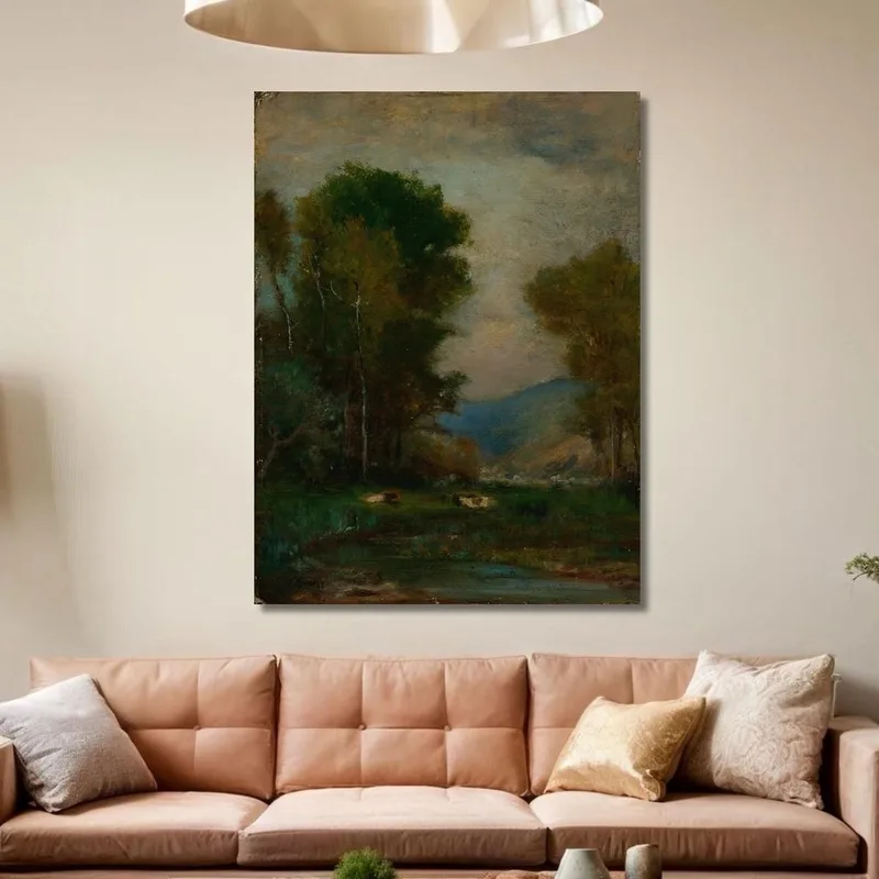 Kühe An Einem Bach George Inness