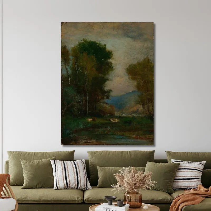 Kühe An Einem Bach George Inness