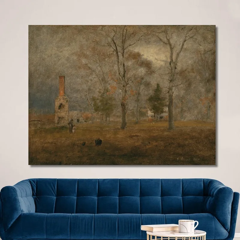 Journée Grise À Goochland George Inness